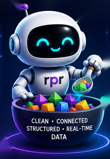 GB-8, the GlassBot mascot, turning messy data into clean, structured data